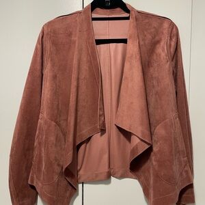 Tuckernuck Reversible Suede/Leather Rose Jacket